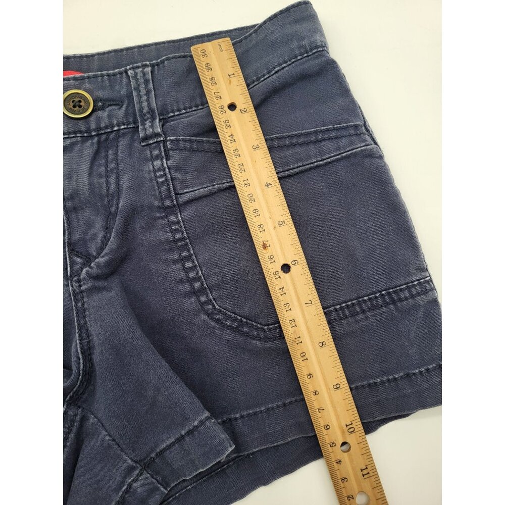 UNIONBAY Juniors SZ 5 Vintage Indigo Blue Mini Shorts y2k Preppy summer - Picture 5 of 9